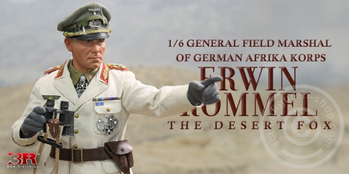 Erwin Rommel - The Desert Fox - Field Marshal of DAK - damaged Box Erwin Rommel - The Desert Fox - Field Marshal of DAK - damaged Box