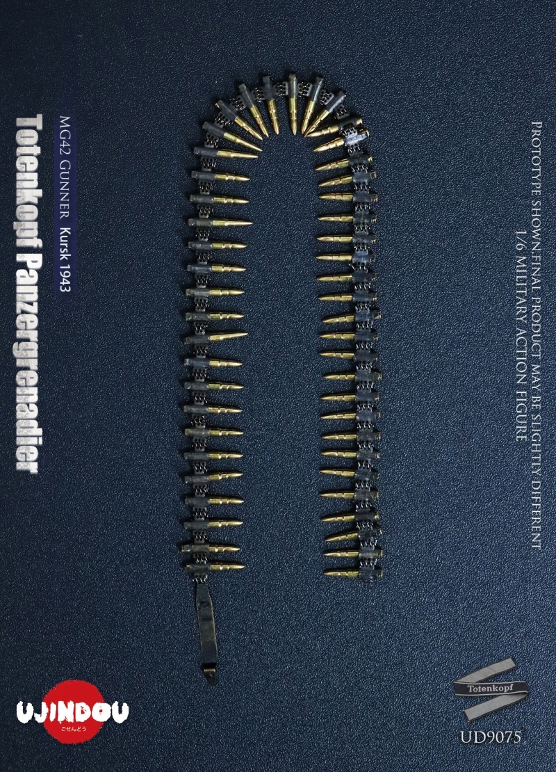 WWII Totenkopf Panzergrenadier - MG42 Gunner Kursk 1943 - in 1/6 scale