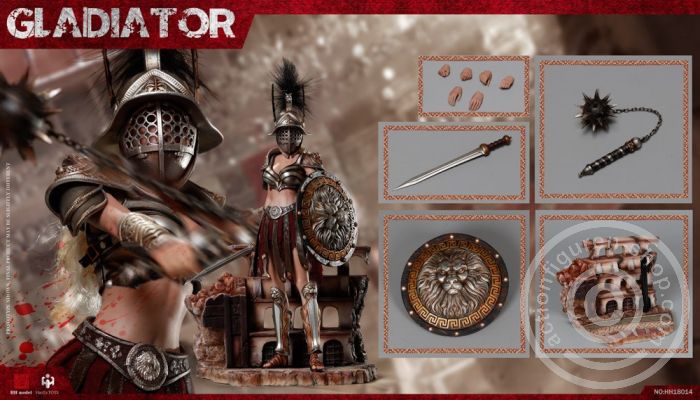 HH18014-07 Gladiator (Deluxe Edition) + Female Gladiator (black version)
