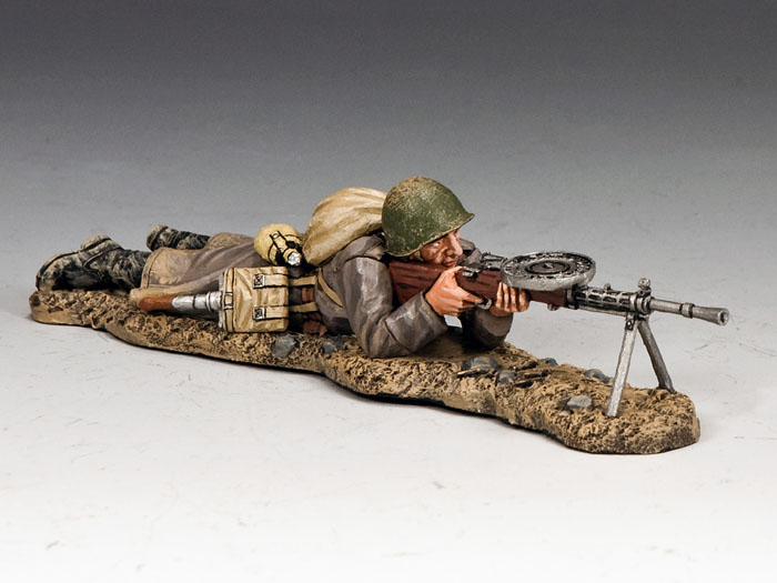Lying Prone Machine Gunner
