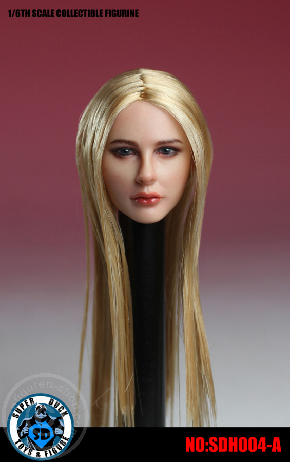 Female Head - long blond Hair