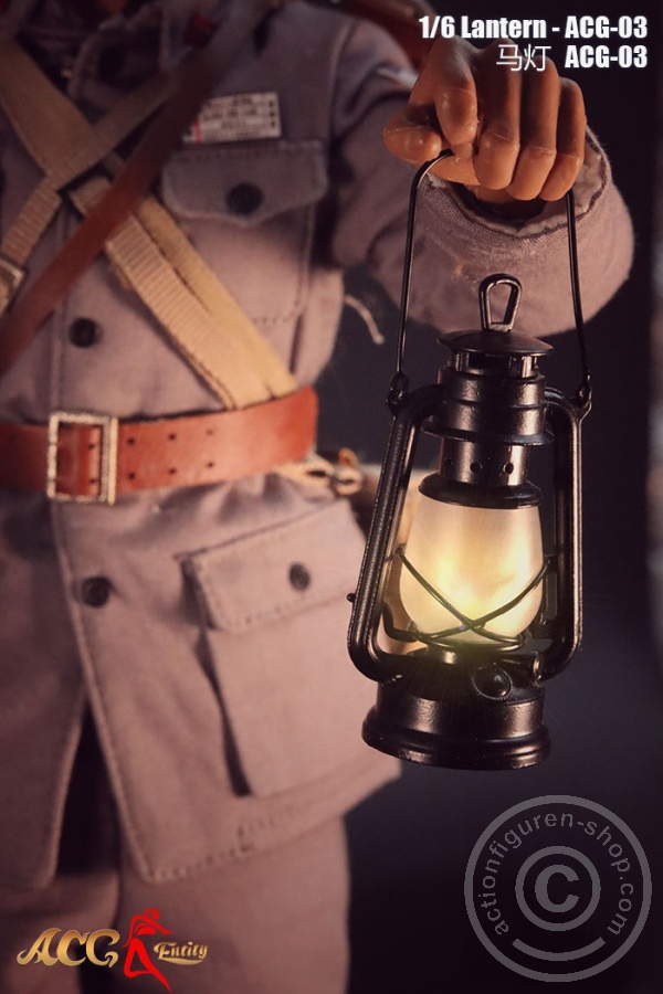 JOA-ACG03-07 Wind- Petroleum-Lampe - Metall - mit LED