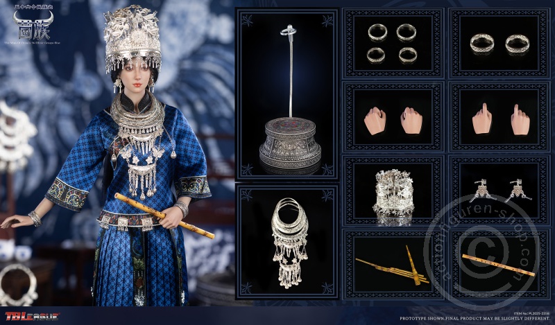 The Miao of China's 56 Ethnic Groups-Blue - in 1/6 Scale