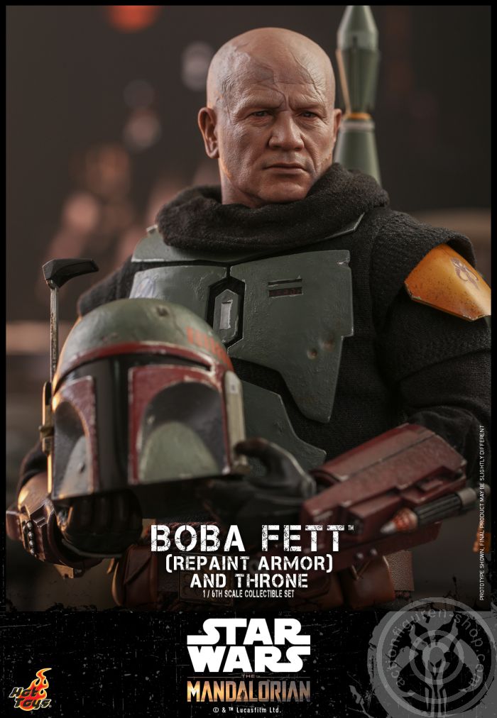 Star Wars: The Mandalorian - Boba Fett (Repaint Armor) & Throne