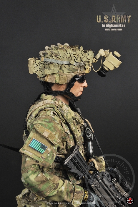 SSt068-36 U.S.Army in Afghanistan M249 SAW Gunner