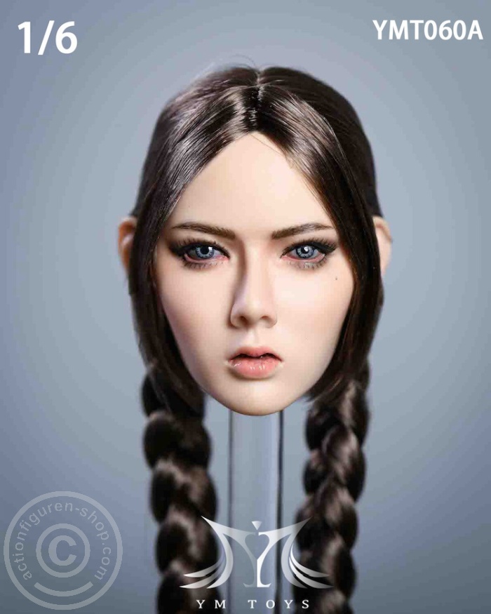 Head - brown Hair - w/ Braids