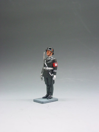 SS Officer at attention