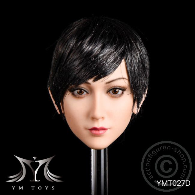 Kopf - short black Hair