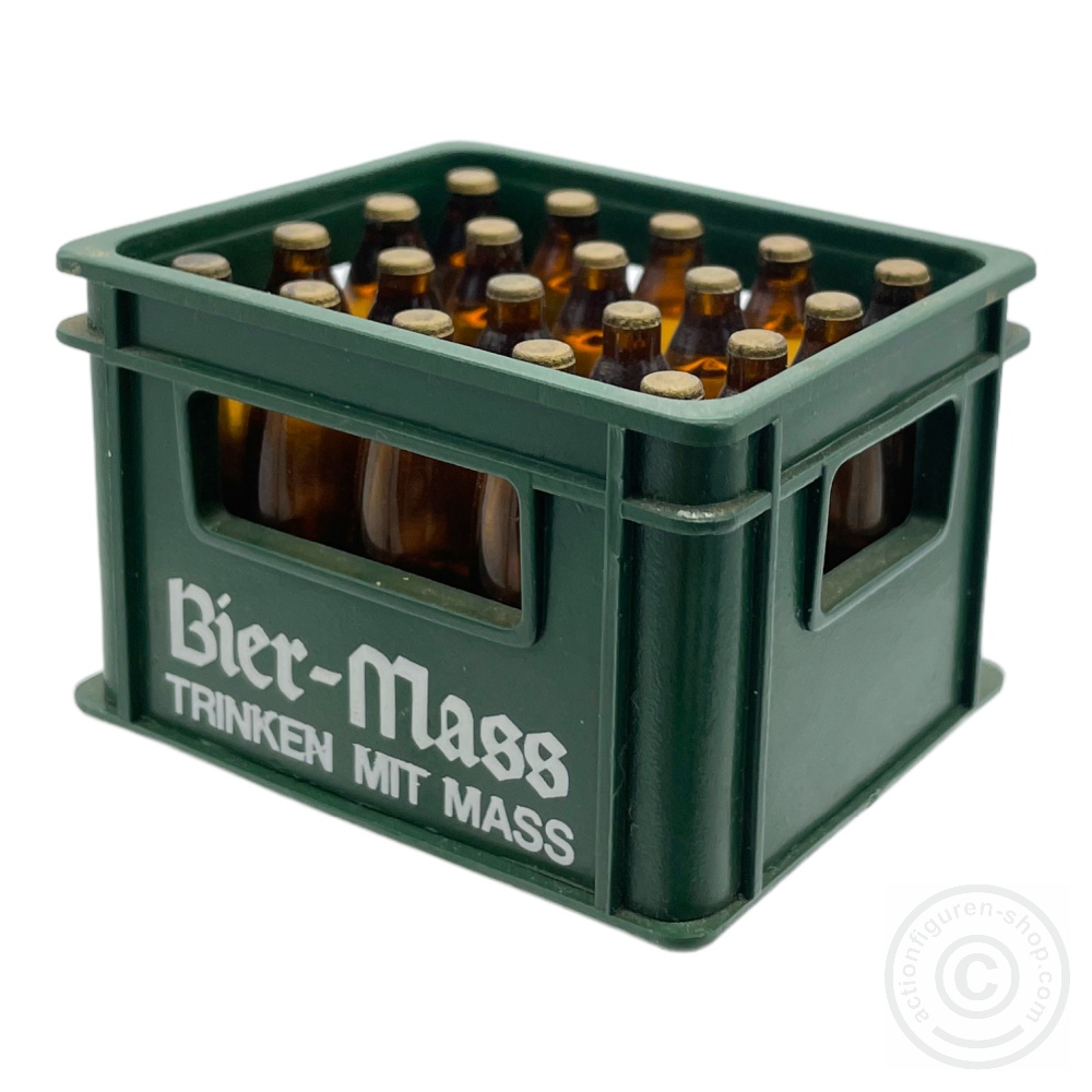 Beer Crate with 20 Bottles - in 1/6 scale