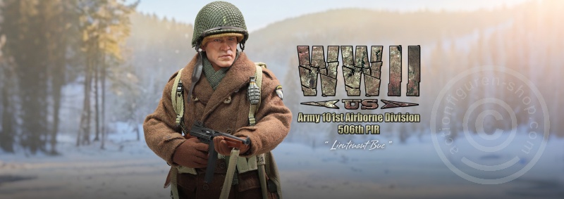 Lieutenant Buck - 1/6 WWII US Army 101st Airborne Division 506th PIR - in 1/6 scale