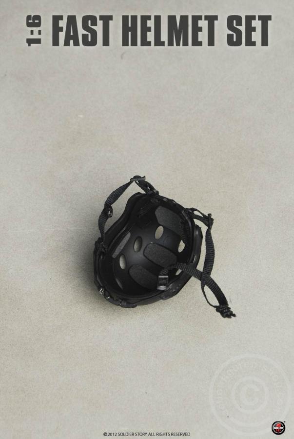 FAST Carbon Helmet w/ Skeleton shroud - Black