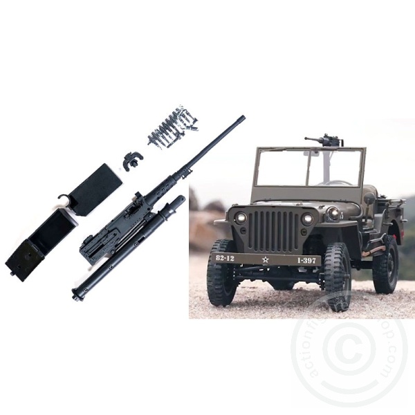 MG for Willys Jeep - 1/6 scale