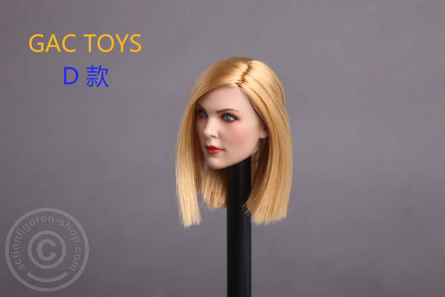 Female Head - blond mid long Hair
