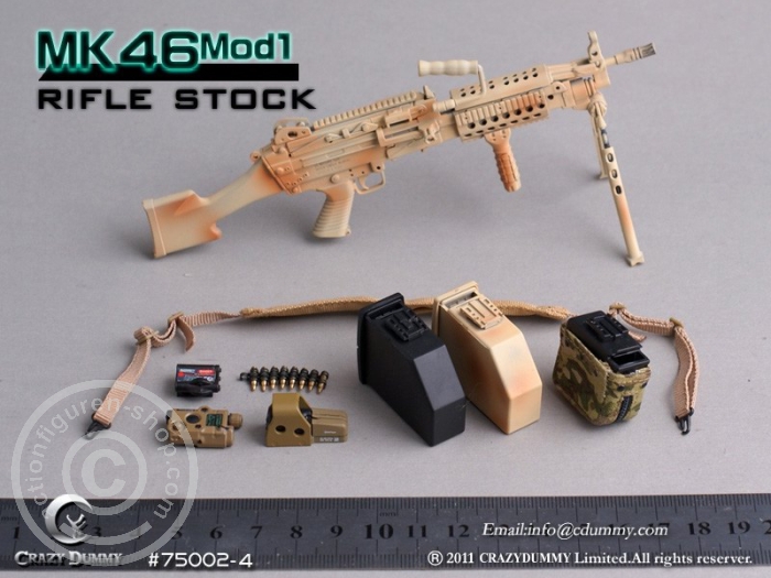 MK46MOD1-rifle stock - camouflage