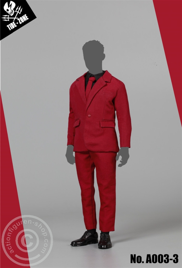 TiZ-A003-3-04 Modern Man Suit Set - rot