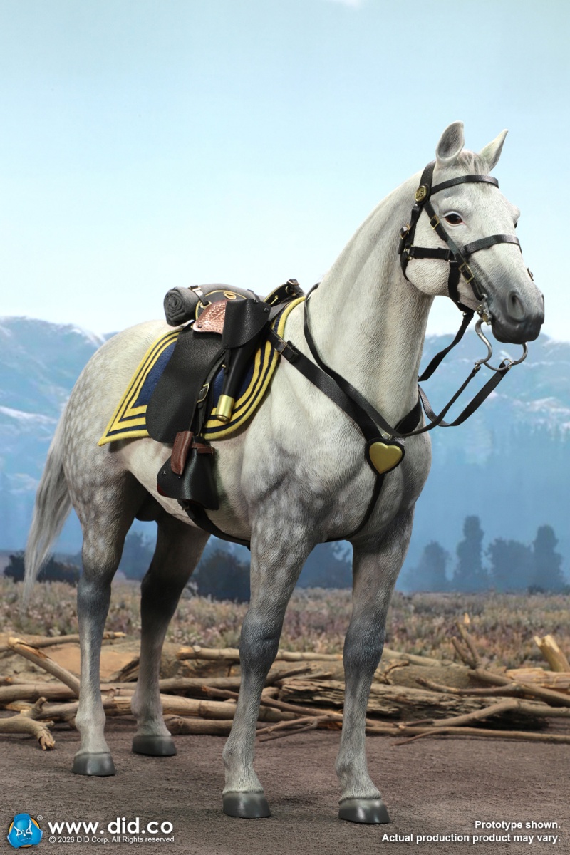 Civil War White War Horse (Standing) - 1/6 scale