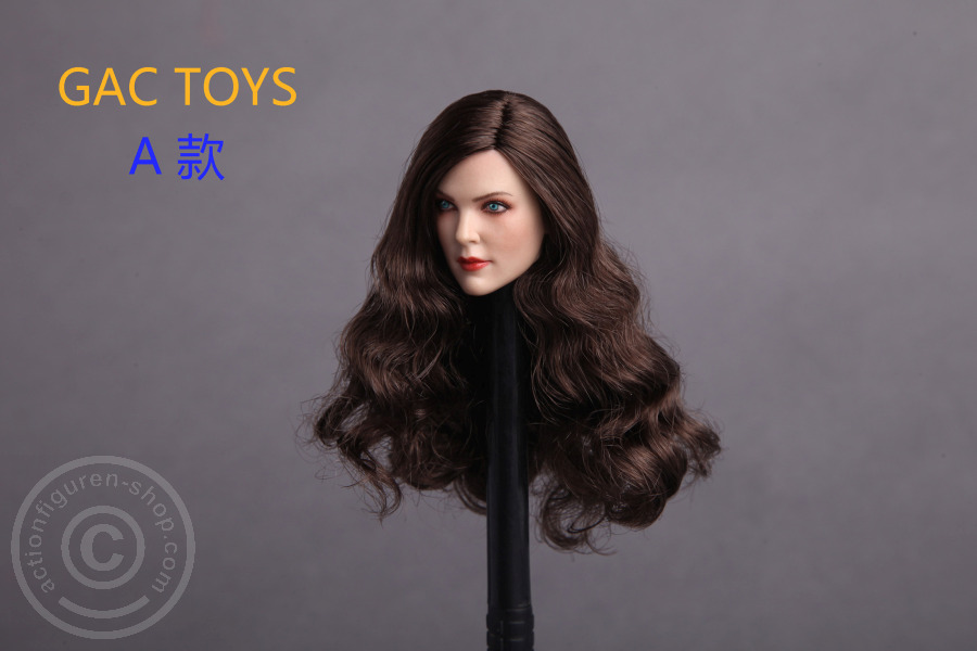 Female Head - brown long Hair