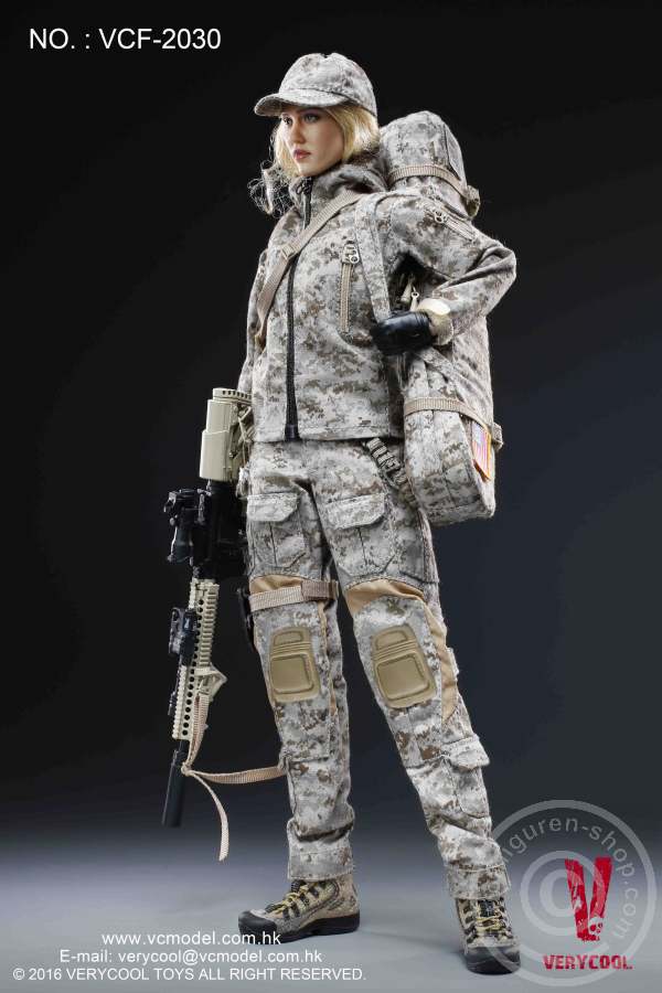 Max - Digital Camouflage Woman Soldier