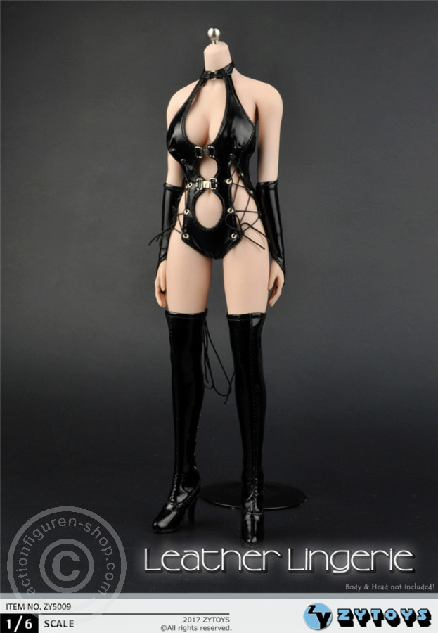 ZY5009-01 Sexy Leather Lingerie Set