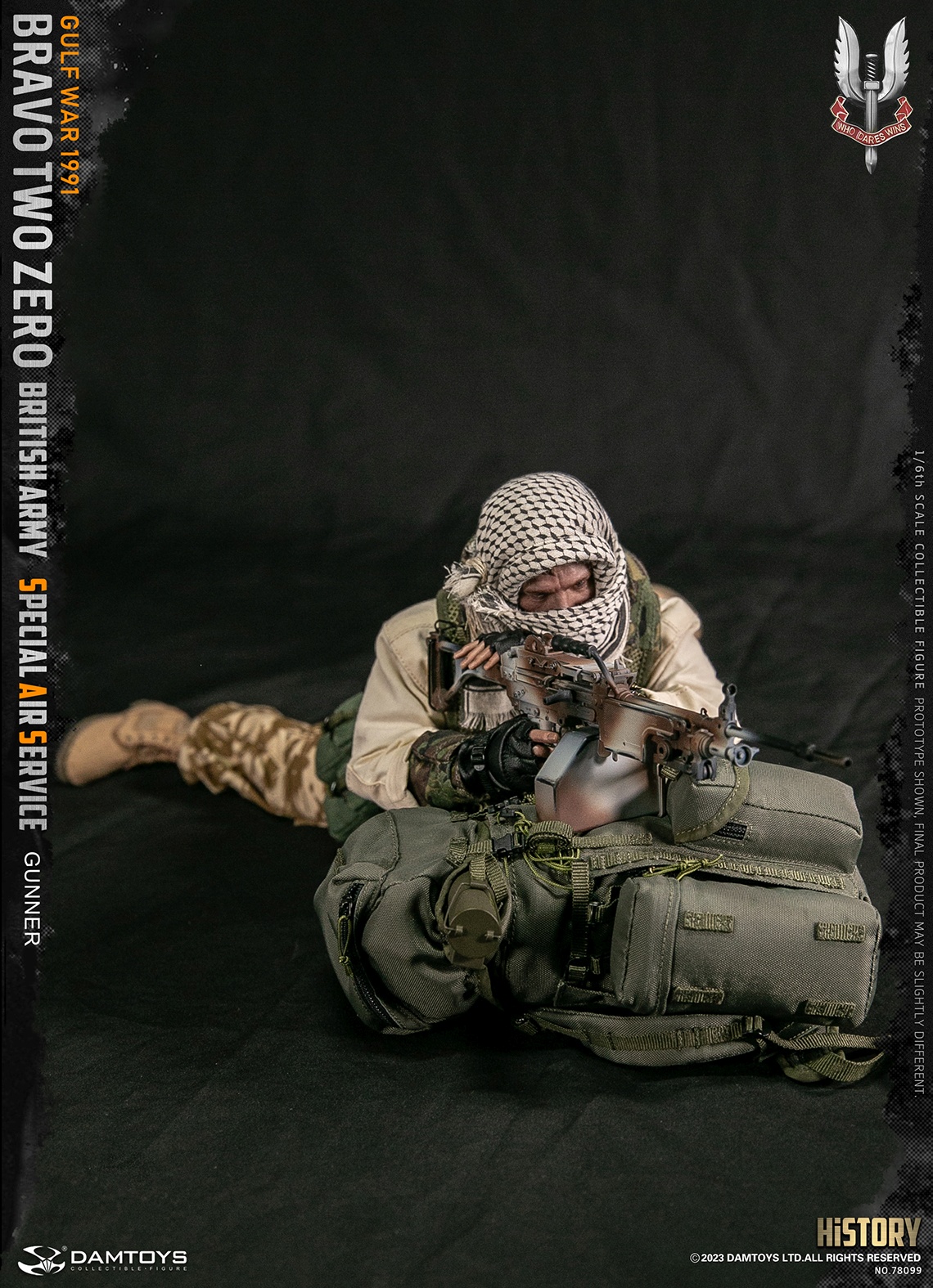 Bravo Two Zero - British Army Special Air Service (SAS) Gunner - Gulf War 1991 - in 1/6 scale Bravo Two Zero - British Army Special Air Service (SAS) Gunner - Gulf War 1991 - in 1/6 scale