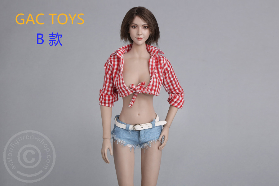 Female Head - brown short Hair