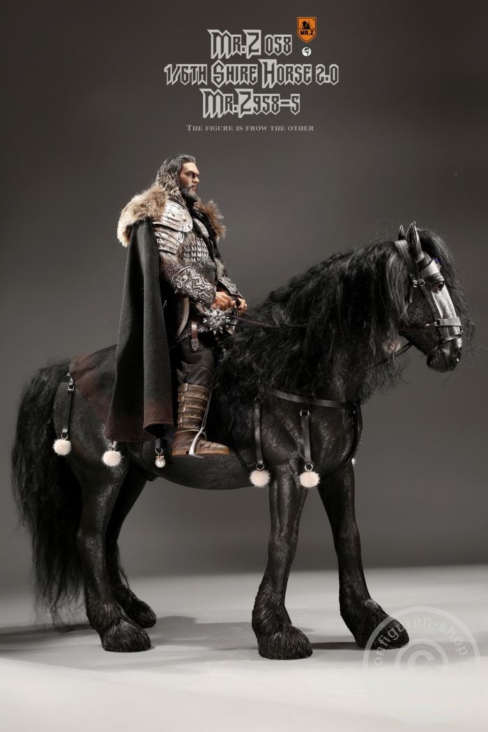 MRZ058-5-10R56m1TfnTUJ9A Shire Horse w/ Harness - black