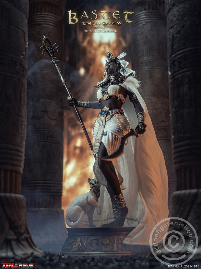 PL2021-181B-02 Bastet - The Cat Goddess - White Version