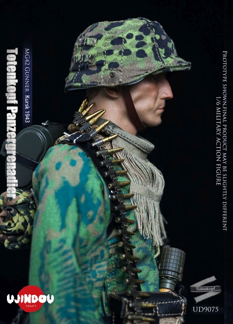 WWII Totenkopf Panzergrenadier - MG42 Gunner Kursk 1943 - in 1/6 scale