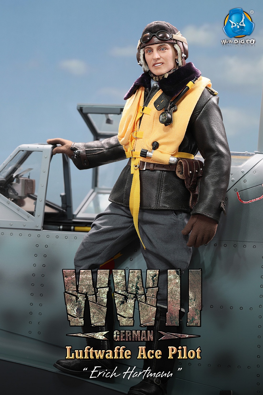 Erich Hartmann - WWII German Luftwaffe Ace Pilot - in 1/6 scale