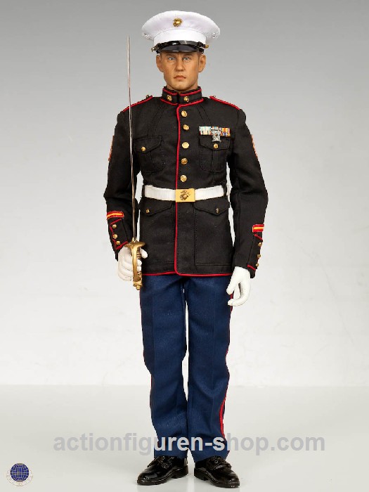 U.S. Marine Corps in Parade Uniform w/ M1 Garand