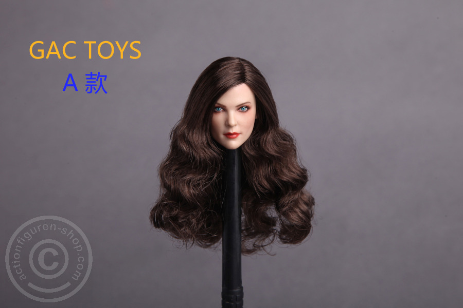 Female Head - brown long Hair