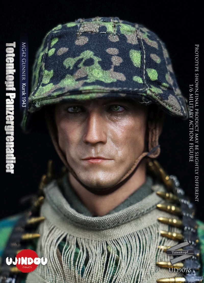 WWII Totenkopf Panzergrenadier - MG42 Gunner Kursk 1943 - in 1/6 scale