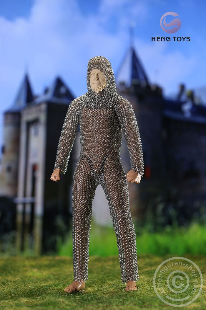 Chainmail (Long-sleeve Shirt w/ Hood) - Stainless Steel Armour - male