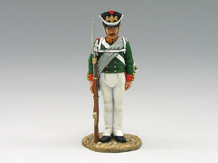 Russian Guards: 'Preobrajenski Regt' Standing at Attention