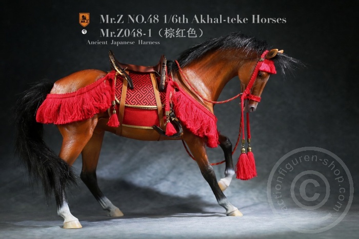 MRZ048H-09 Janpnese Horse Harness Red