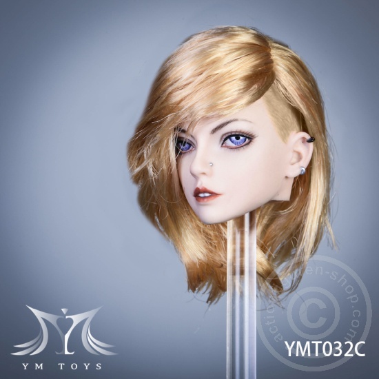 Head - blond Hair - w/ Piercings