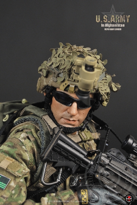 SSt068-22 U.S.Army in Afghanistan M249 SAW Gunner