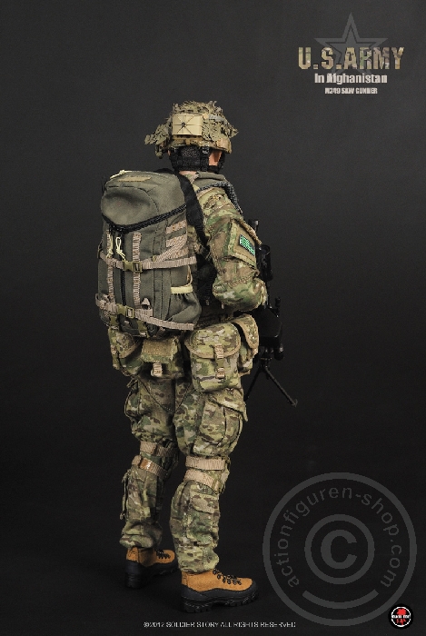 SSt068-04 U.S.Army in Afghanistan M249 SAW Gunner