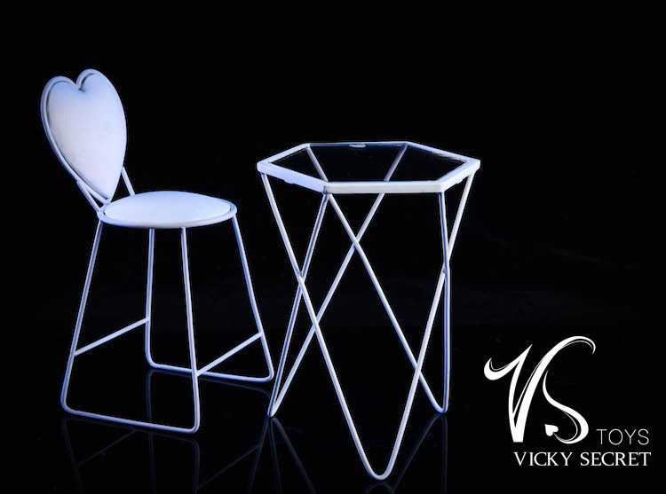 VST18XG19AC-01 Fashion Metal Table - white