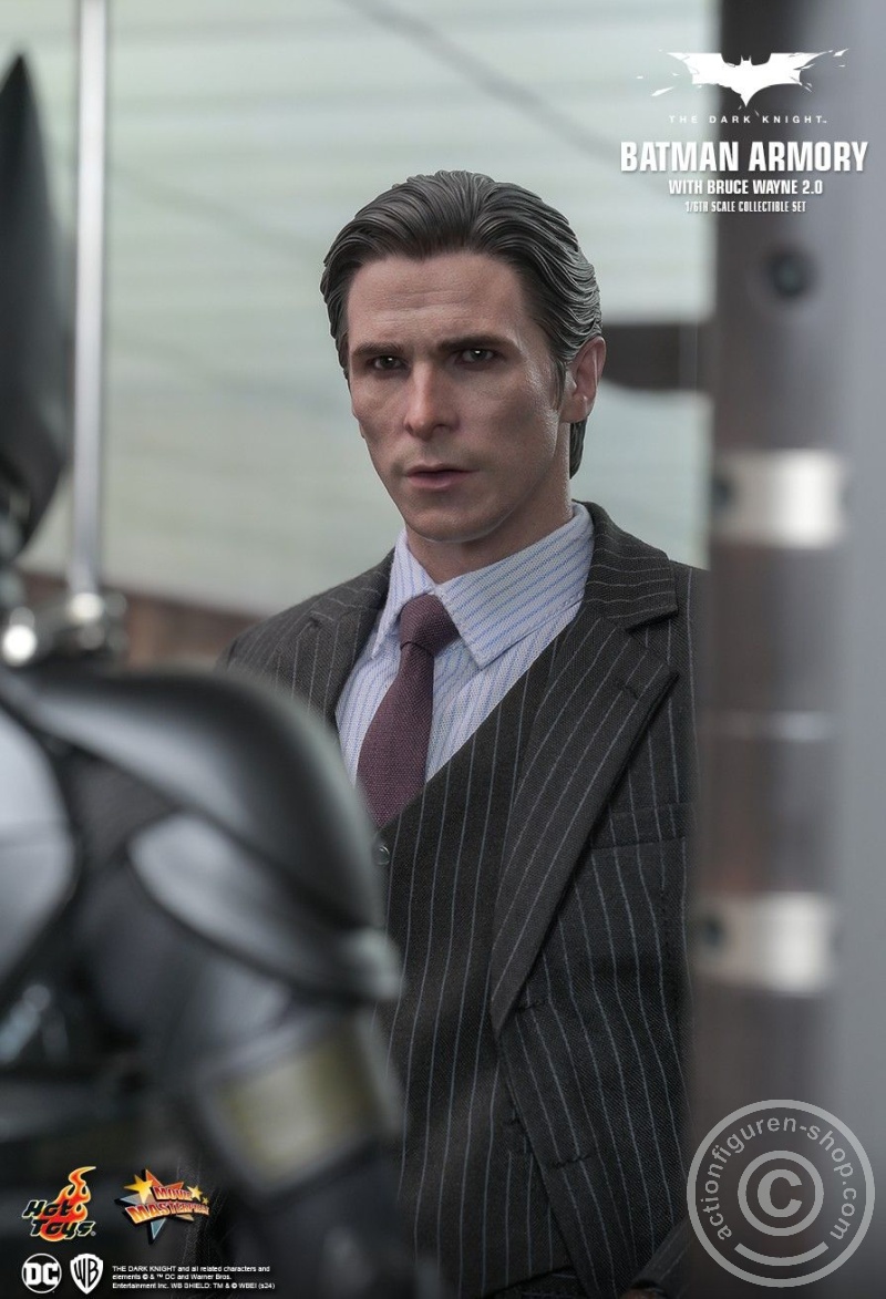 The Dark Knight - 1/6th scale Batman Armory with Bruce Wayne (2.0) Collectible Set - MMS750