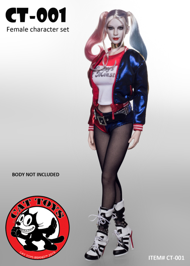 Harley Quinn Head and Outfit Set