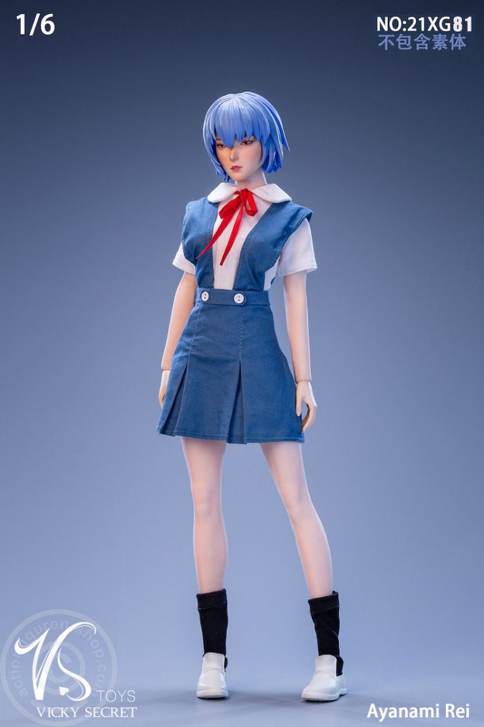 Student Girl - Ayanami Rei - Head & Outfit Set Student Girl - Ayanami Rei - Head & Outfit Set