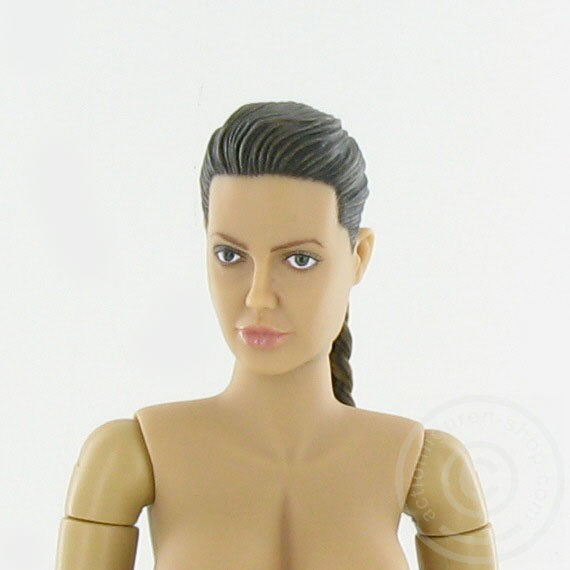 Female Body + Head mit Echt-Haar Zopf