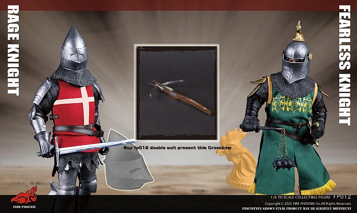 Fearless Knight & Rage Knight- Diecast Alloy Fearless Knight & Rage Knight- Diecast Alloy