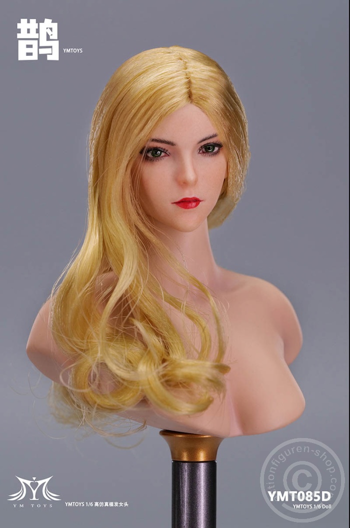 Female Head - long blond Hair