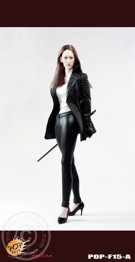 PTF15A-02 Female Agent Nikita Outfit Set - schwarz
