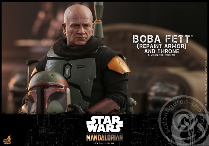 Star Wars: The Mandalorian - Boba Fett (Repaint Armor) & Throne