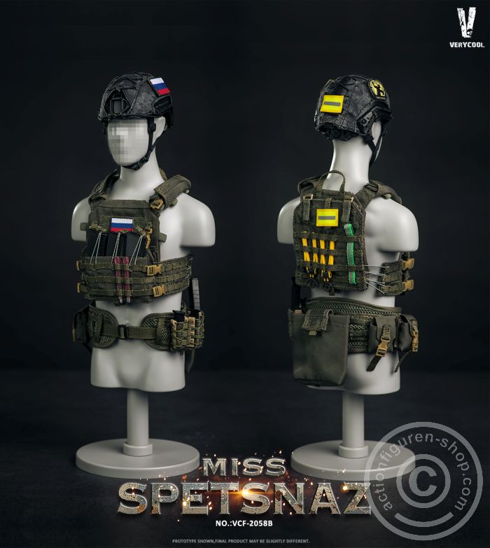 Miss Spetsnaz 2.0 in MCB Camouflage - green Vest