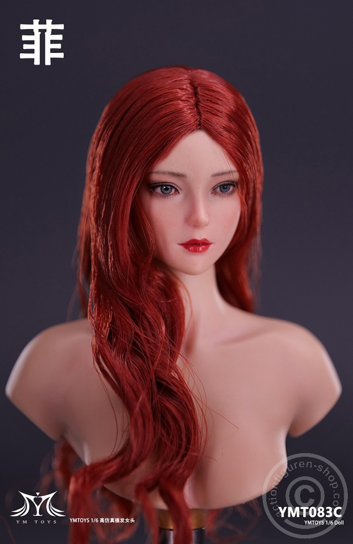 Female Head - Fei - long red Hair