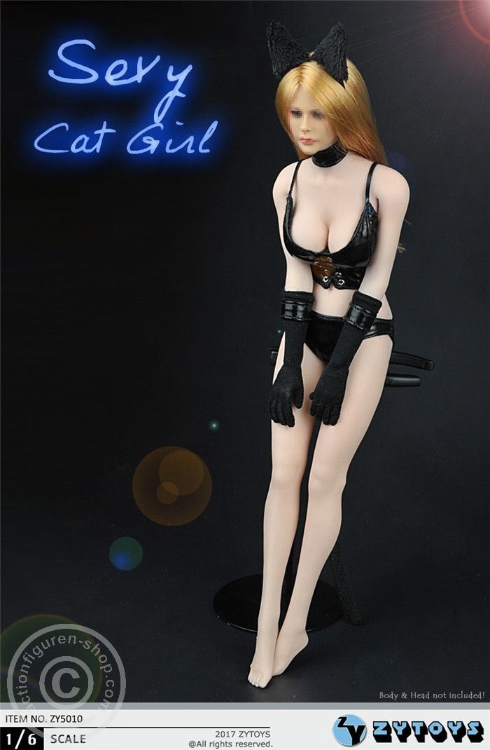 Sexy Cat Girl Leather Lingerie Set